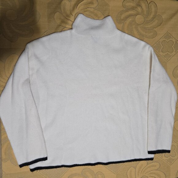 Women's Ann Taylor Factory Ivory Sweater Size L - Picture 6 of 7
